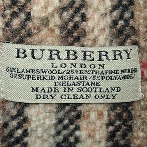 Burberry Wool Blend with Brown and Black Check